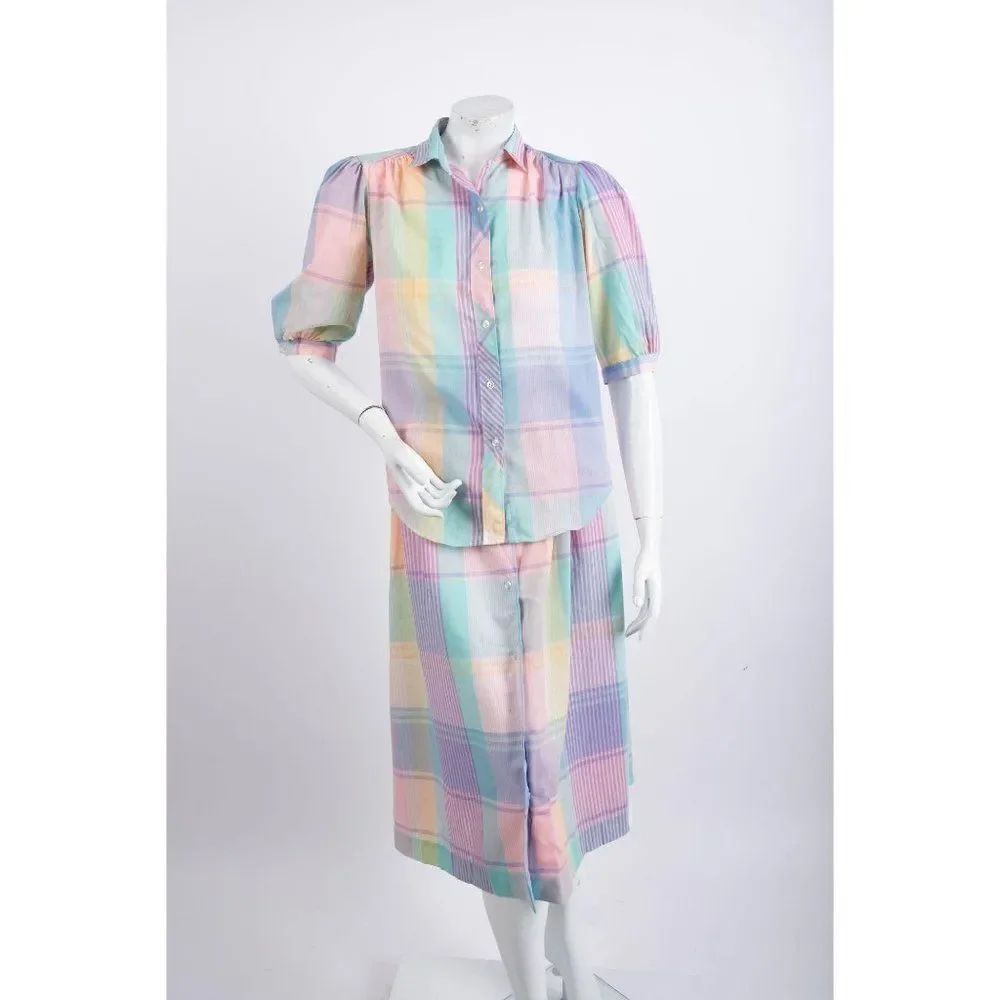 1970s Cheryl Tiegs Vintage Shirt Skirt Separates